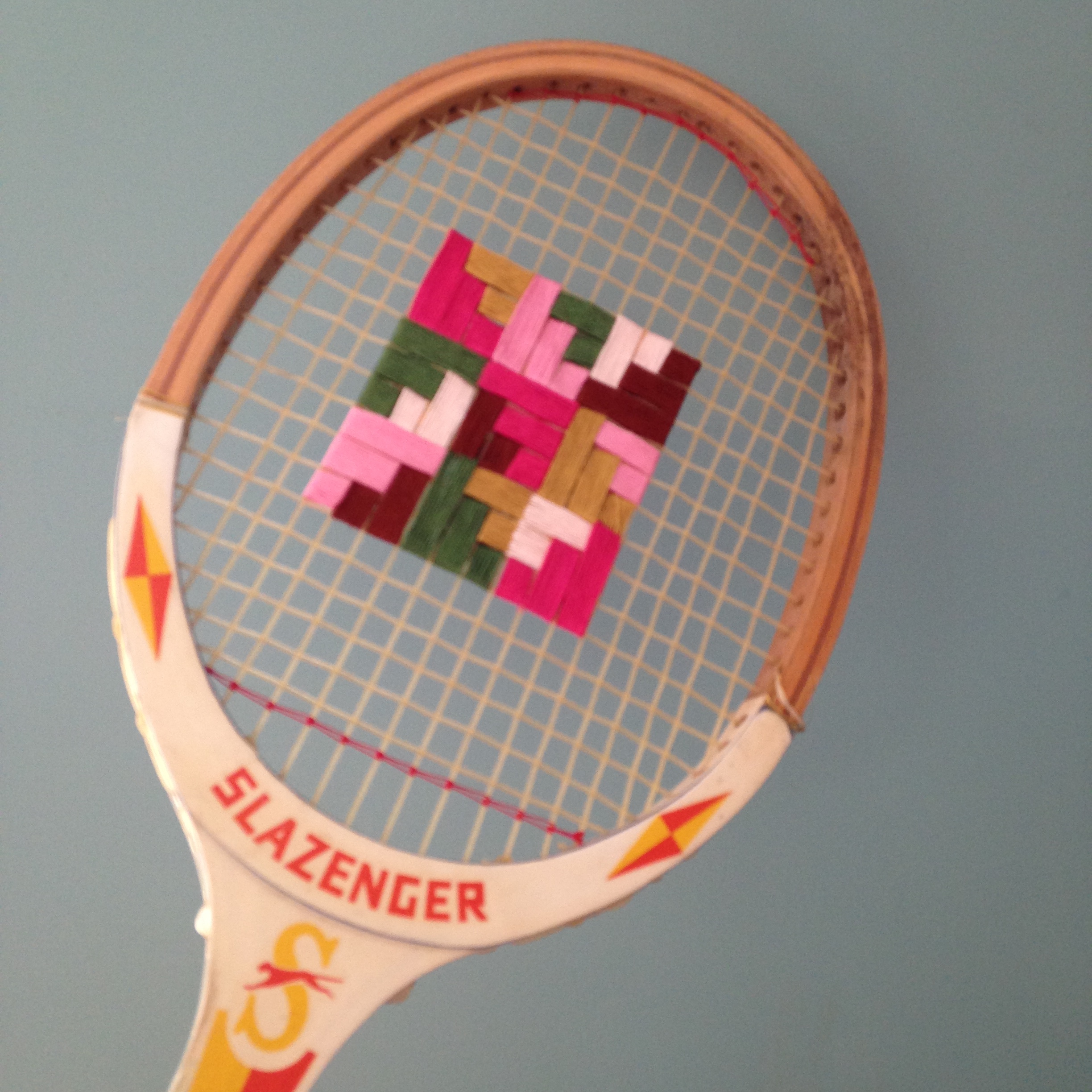 Embroidered Tennis Racket by homemadecity.com